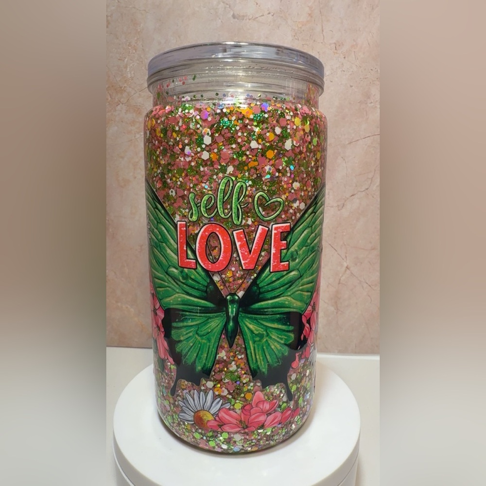 snowglobe cup (acrylic)